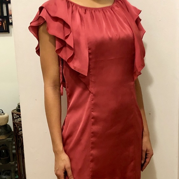 Satin mini dress - Picture 1 of 2